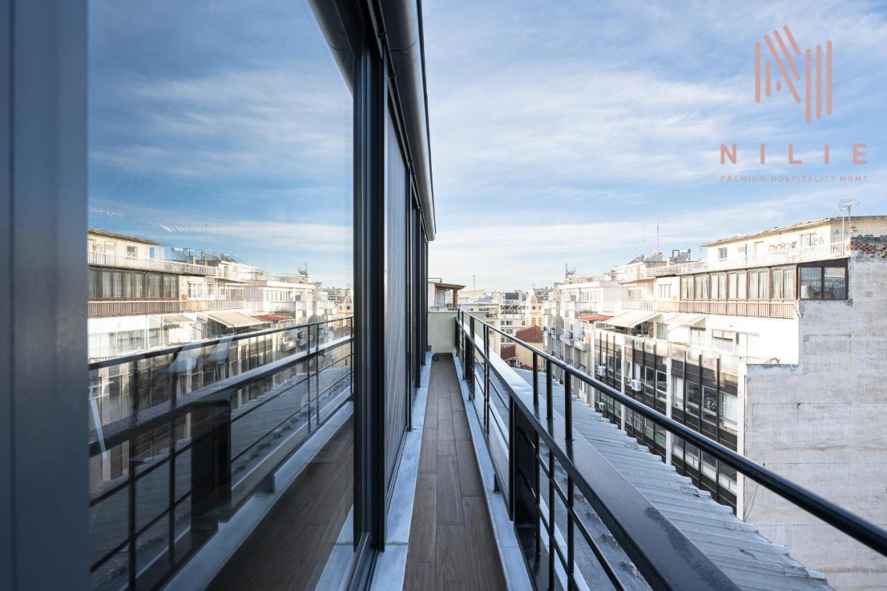 Okto Penthouse, Nilie Hospitality Mgmt Lägenhet Thessaloníki Exteriör bild